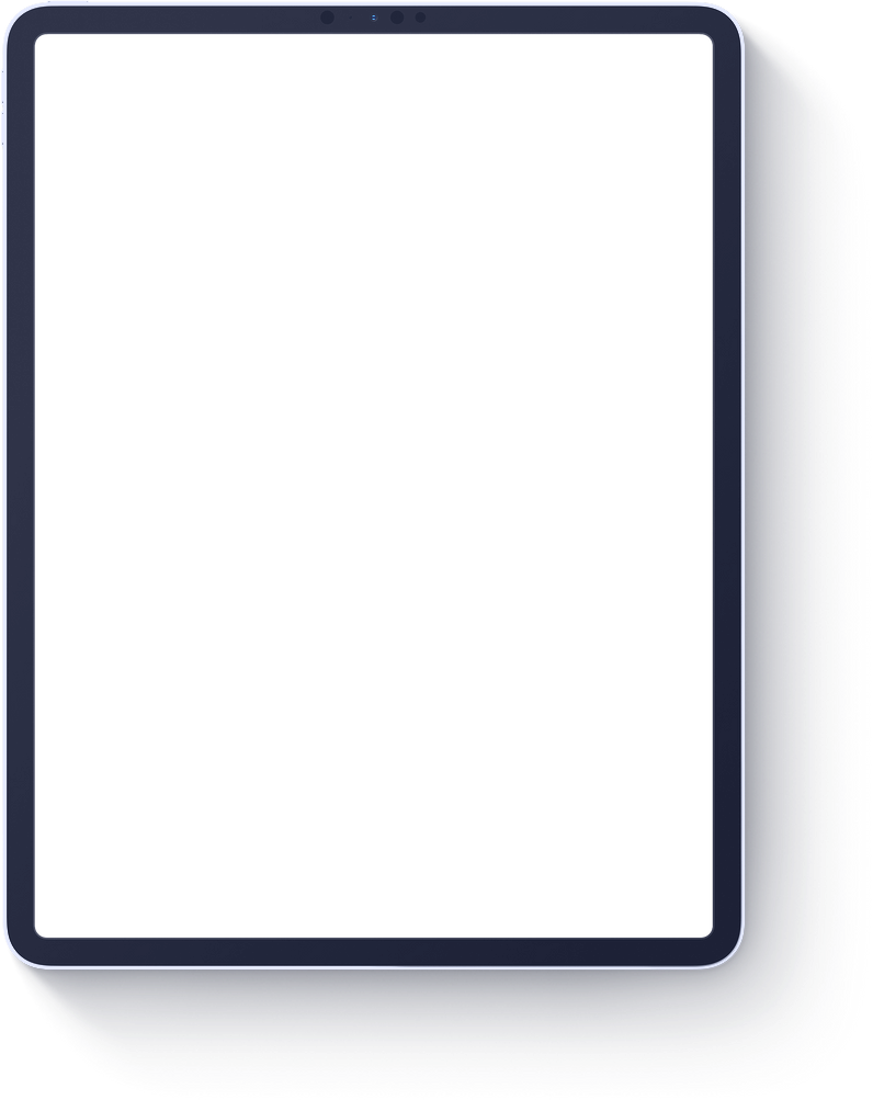 Black Apple iPad Pro Frame with Shadow